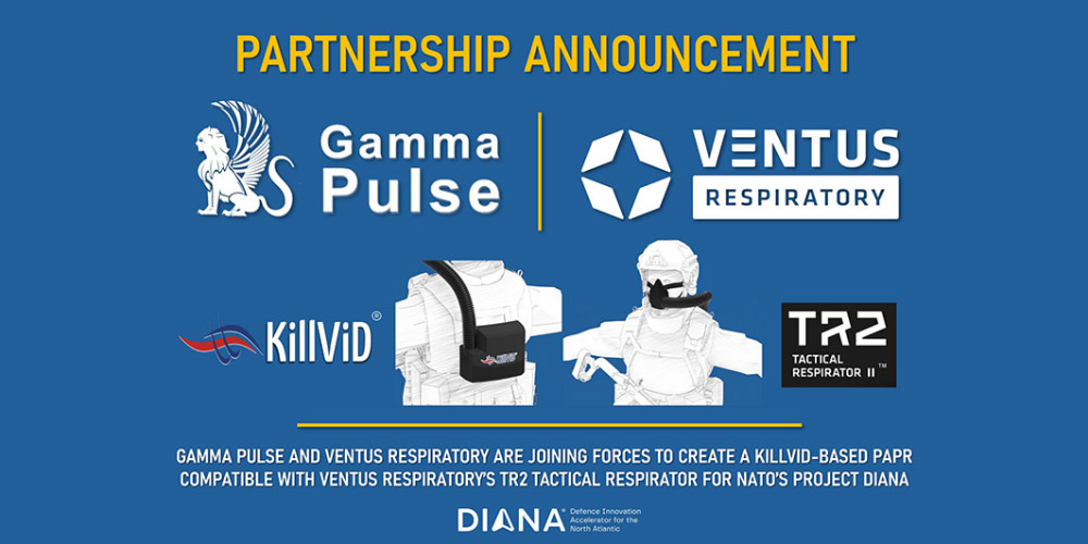 Gamma Pulse and Ventus Respiratory Collaborate on Revolutionary KillViD-Powered PAPR